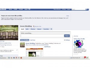 facebook green wedding page